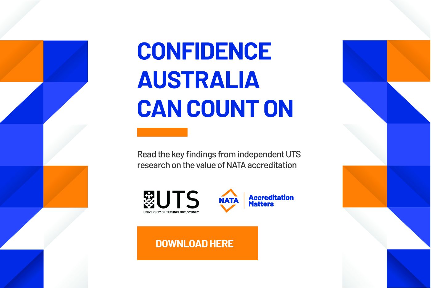 Key findings from independent UTS Research into the Economic and Social Value of NATA Accreditation slider image