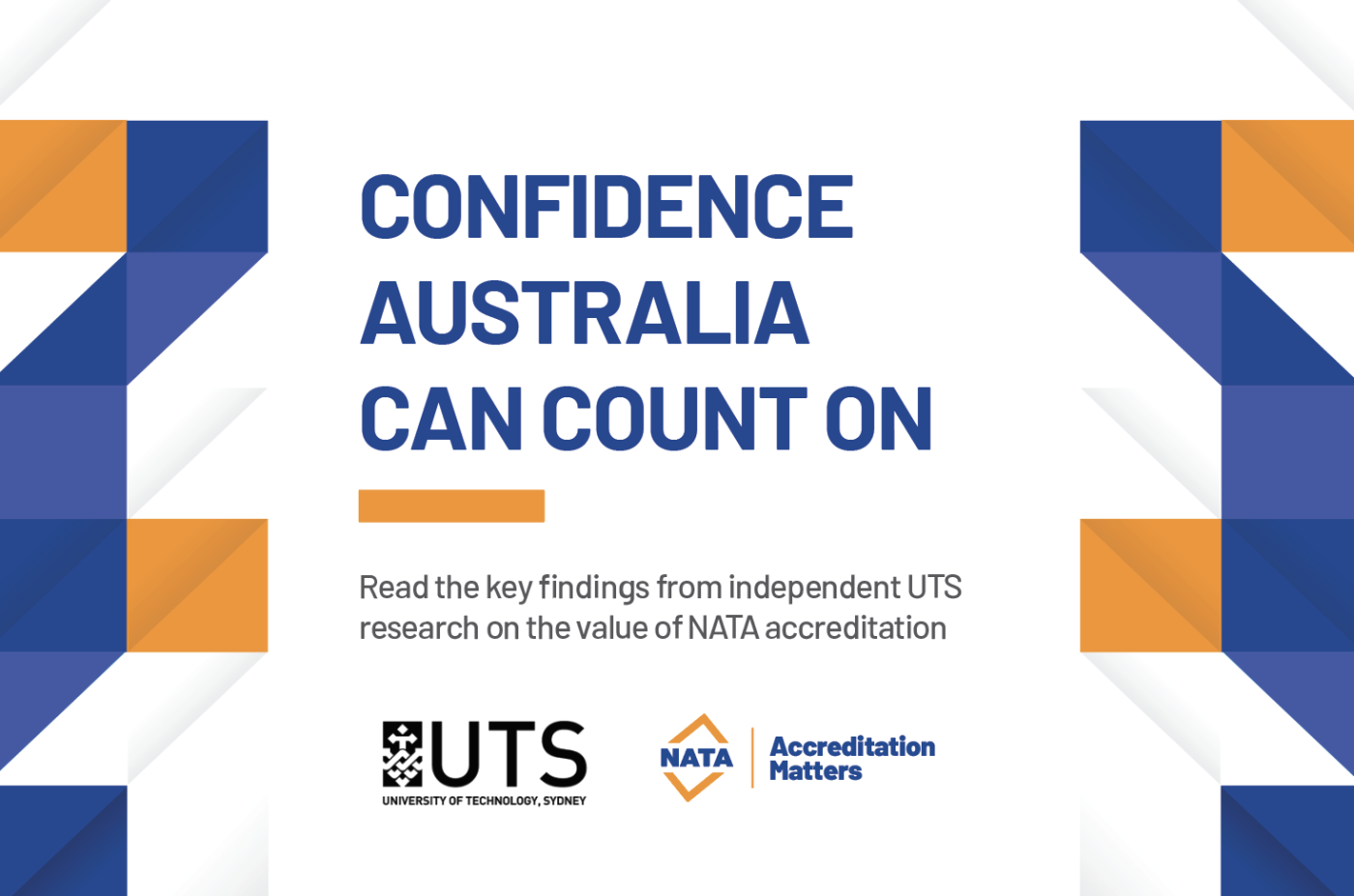 Key findings from independent UTS Research into the Economic and Social Value of NATA Accreditation slider image